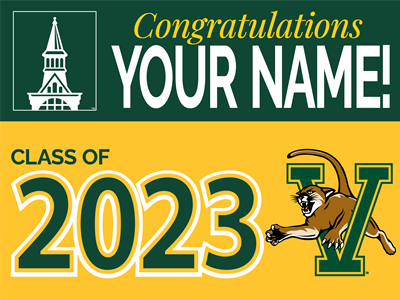 University of Vermont Class of 2023 Yard Sign